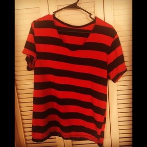 Red and Black stripped t-shirt I wore on tour